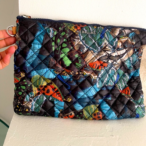MZ Wallace Bags Mz Wallace Quilted Tote Insert Bag Butterfly Forest